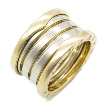 18K白金/18K黃金 B.zero1 戒指 50 銀座限定款【BVLGARI 寶格麗】