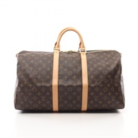 棕色 原花帆布 Keepall 50 手提袋 行李袋【LOUIS VUITTON LV 路易威登】 M41426
