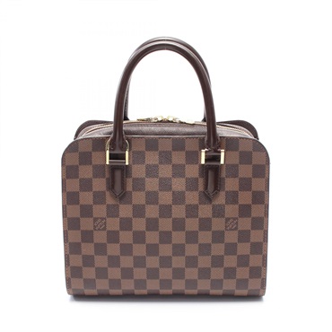 棕色 棋盤格帆布 Triana 手提包【LOUIS VUITTON LV 路易威登】 N51155