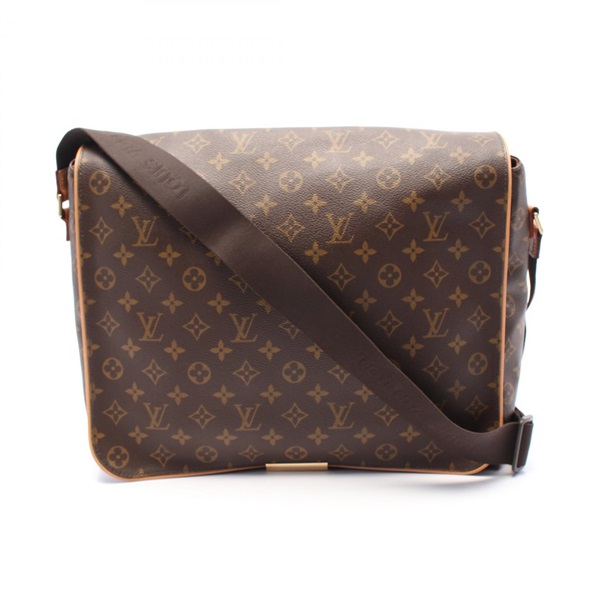棕色 原花帆布 Abbesses 肩背包【LOUIS VUITTON LV 路易威登】  M45257