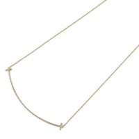 18K玫瑰金 Tiffany T Smile 項鍊【Tiffany & Co 蒂芬妮】
