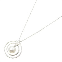 珍珠 14K白金 項鍊【MIKIMOTO 御木本】