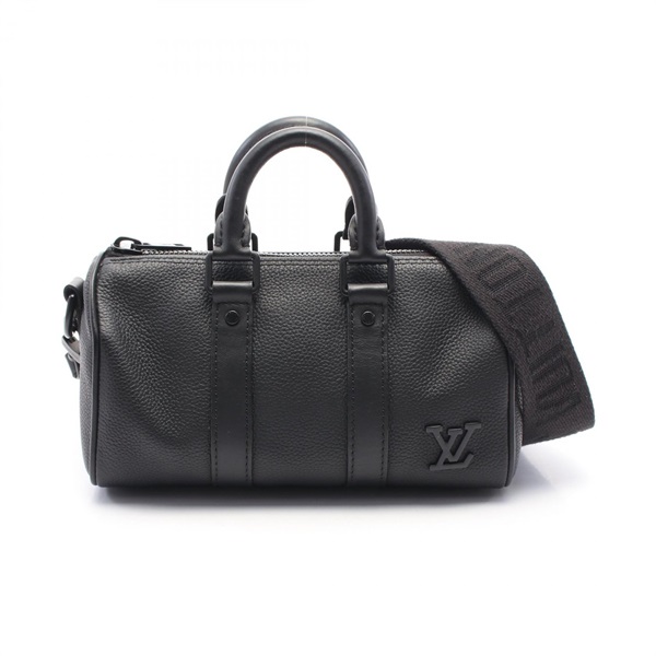 黑色 Aerogram牛皮 Keepall XS 两用包【LOUIS VUITTON LV 路易威登】 M80950