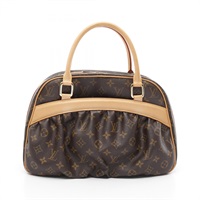 棕色 原花帆布 Mizi 手提包【LOUIS VUITTON LV 路易威登】 M40058