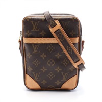 棕色 原花 帆布 Danube 肩背包【LOUIS VUITTON LV 路易威登】 M45266