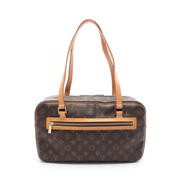棕色 原花 帆布 Cite GM 肩背包【LOUIS VUITTON LV 路易威登】 M51181