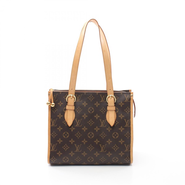 棕色 原花帆布 Popincourt Haut 肩背包【LOUIS VUITTON LV 路易威登】 M40007