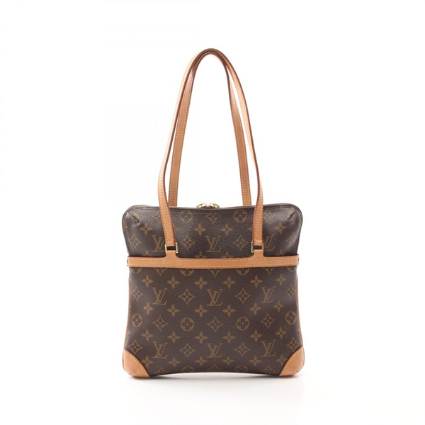 棕色 原花帆布 Coussin GM 肩背包【LOUIS VUITTON LV 路易威登】  M51141