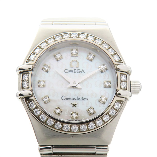 母貝錶盤 鑽框 不鏽鋼 Constellation Mini 腕錶【OMEGA 歐米茄】 1460.75