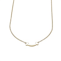 18K 玫瑰金 T Smile 項鍊【TIFFANY＆CO. 蒂芙尼】