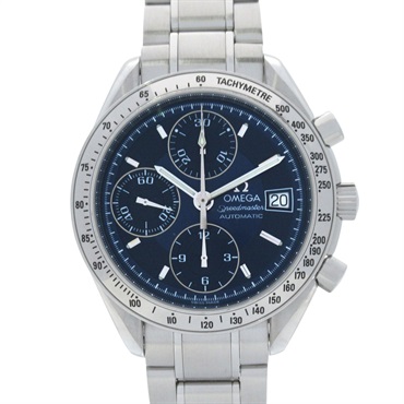 藍色錶盤 不鏽鋼 Speedmaster Date 腕錶【OMEGA 歐米茄 】 3513.80