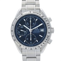 藍色錶盤 不鏽鋼 Speedmaster Date 腕錶【OMEGA 歐米茄 】 3513.80