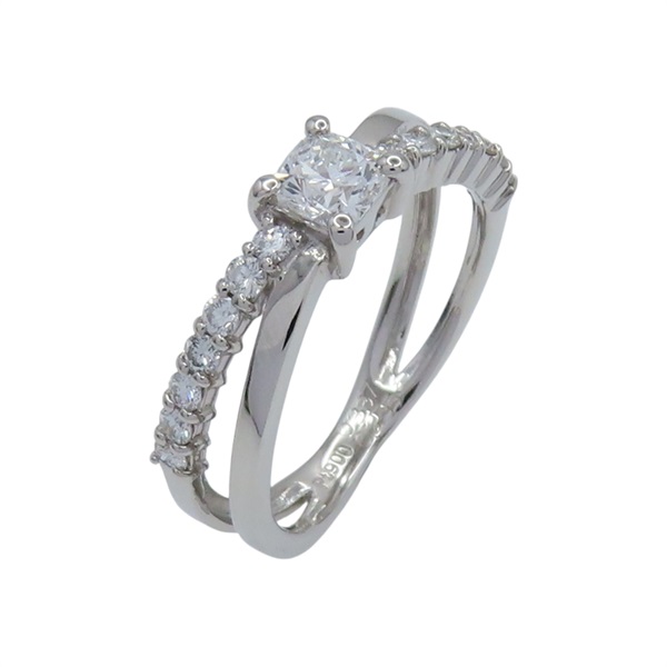 PT900 鉑金 鑽石 戒指 #10.5 Diamond 4.3g