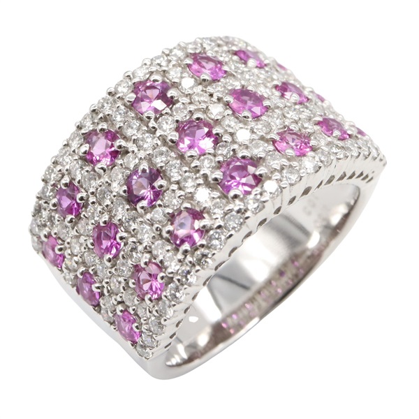 18K白金 藍寶石 鑽石 戒指【JEWELRY 無品牌珠寶】 Sapphire 12.1g