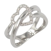 0.11ct鑽石 18K白金 戒指【Vendome Aoyama】