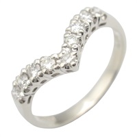 PT900 鉑金 鑽石戒指 #11.5 Diamond 3.3g