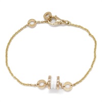 18K玫瑰金 白色 陶瓷 B.zero1 手環【BVLGARI 寶格麗】