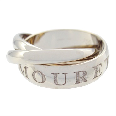 18K 白金 1998 聖誕限量版 Trinity 戒指 51【Cartier 卡地亞】