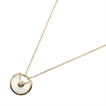 18K玫瑰金 白色母貝 Amulette de Cartier 項鍊【Cartier 卡地亞】