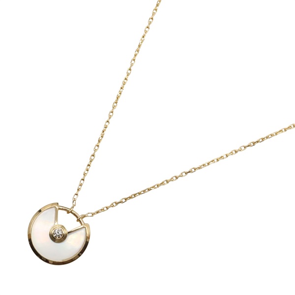 18K玫瑰金 白色母貝 Amulette de Cartier 項鍊【Cartier 卡地亞】