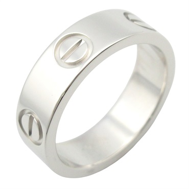 18K 白金 Love 戒指 49【Cartier 卡地亞】