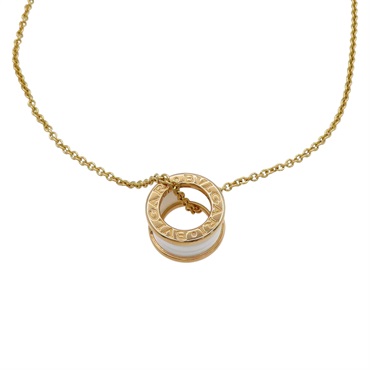 18K 玫瑰金 B-zero1 白色 陶瓷 項鍊 【BVLGARI 寶格麗】