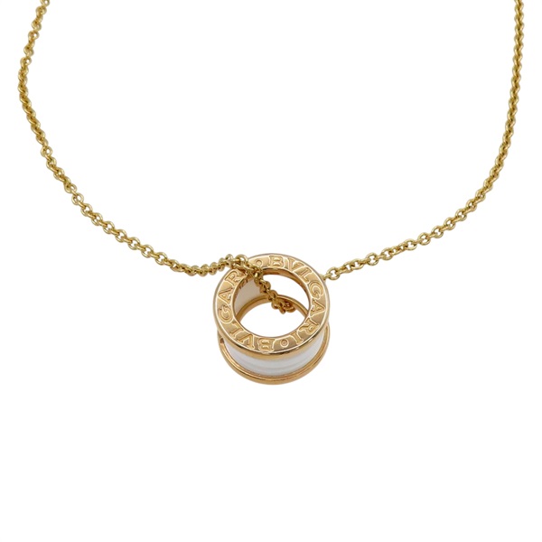 18K 玫瑰金 B-zero1 白色 陶瓷 項鍊 【BVLGARI 寶格麗】