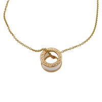 18K 玫瑰金 B-zero1 白色 陶瓷 項鍊 【BVLGARI 寶格麗】