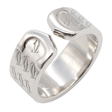 18K 白金 2000 聖誕限量版 C2 戒指 50【Cartier 卡地亞】