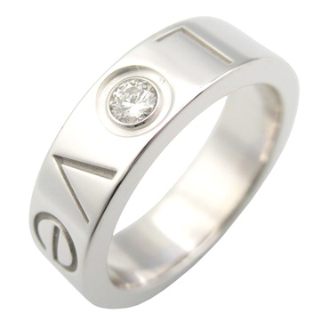 18K白金 鑽石 Love 戒指 48【Cartier 卡地亞】
