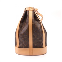 棕色 原花帆布 Randonnee PM 肩背包【LOUIS VUITTON LV 路易威登】 M42243
