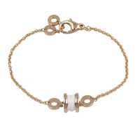 18K玫瑰金 白色 陶瓷 B.zero1 手環【BVLGARI 寶格麗】