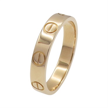 18K玫瑰金 Mini Love 戒指 #48【Cartier 卡地亞】