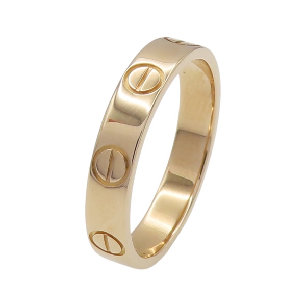 18K玫瑰金 Mini Love 戒指 #48【Cartier 卡地亞】