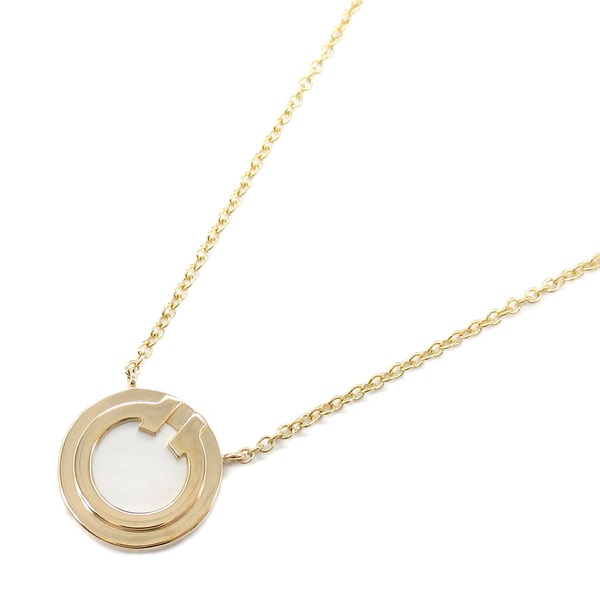 18K玫瑰金 珍珠母貝 Tiffany T Circle 項鍊【Tiffany & Co 蒂芬妮】