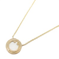 18K玫瑰金 珍珠母貝 Tiffany T Circle 項鍊【Tiffany & Co 蒂芬妮】