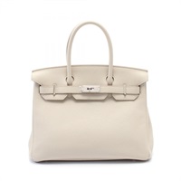 水泥灰 Togo牛皮 Birkin 30 柏金包 手提包 A刻 銀扣【HERMES 愛馬仕】