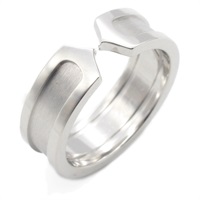 18K白金 C De Cartier 戒指 52【Cartier 卡地亞】