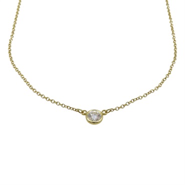 18K 黃金 By the Yard 鑽石 項鍊 【TIFFANY＆CO. 蒂芙尼 】