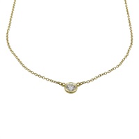 18K 黃金 By the Yard 鑽石 項鍊 【TIFFANY＆CO. 蒂芙尼 】