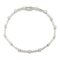 18K白金 鑽石 手鍊【JEWELRY 無品牌珠寶】 Diamond 15.2g