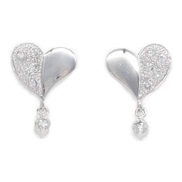 18K白金 鑽石 耳環【JEWELRY 無品牌珠寶】