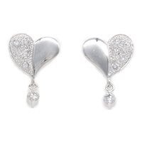 18K白金 鑽石 耳環【JEWELRY 無品牌珠寶】 Diamond 2.9g