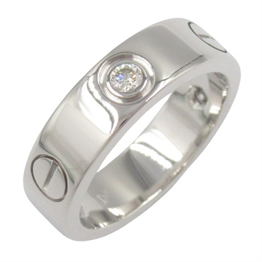 18K白金 鑽石 Love 戒指 52【Cartier 卡地亞】 B4032552