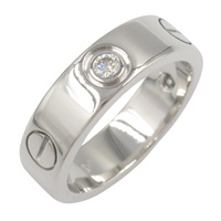 18K白金 鑽石 Love 戒指 52【Cartier 卡地亞】 B4032552