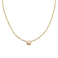 18K玫瑰金 鑽石 D′amour SM 項鍊【Cartier 卡地亞】