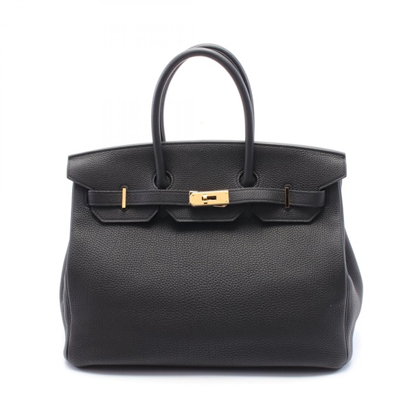 黑色 Togo牛革 Birkin 35 柏金包 手提包 Y刻 金扣【HERMES 愛馬仕】 027634CC