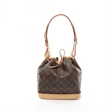 LOUIS VUITTON LV 路易威登 Petit Noe 水桶包 肩背包 棕色 原花 帆布 M46984