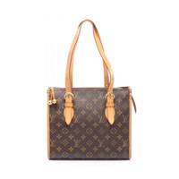 棕色 原花帆布 Popincourt Haut 肩背包【LOUIS VUITTON LV 路易威登】 M40007