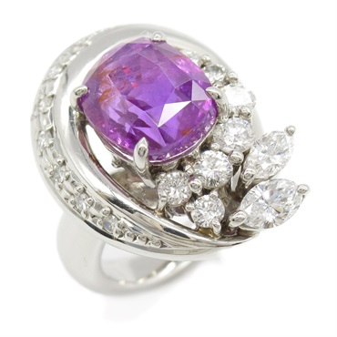 藍寶石 鑽石 戒指 8【JEWELRY 無品牌珠寶】